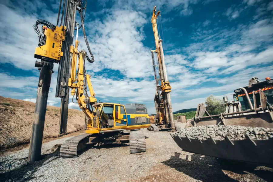 Construction equipment acquired through business equipment financing